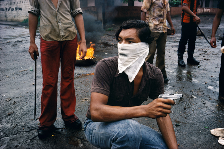 NICARAGUA. Managua. 1979. Street fighter.
